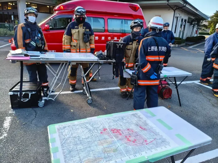 山梨県扇山林野火災対応イメージ4